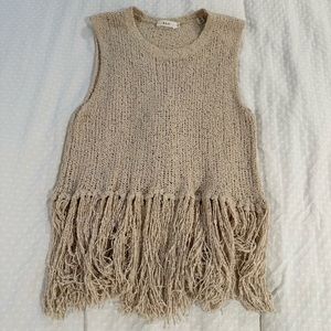 ALC sweater tank - Fringe bottom